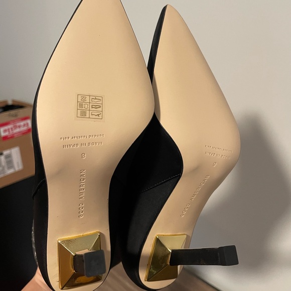 Good American Neoprene Black High Kickstand Booties size 8 - Picture 4 of 7